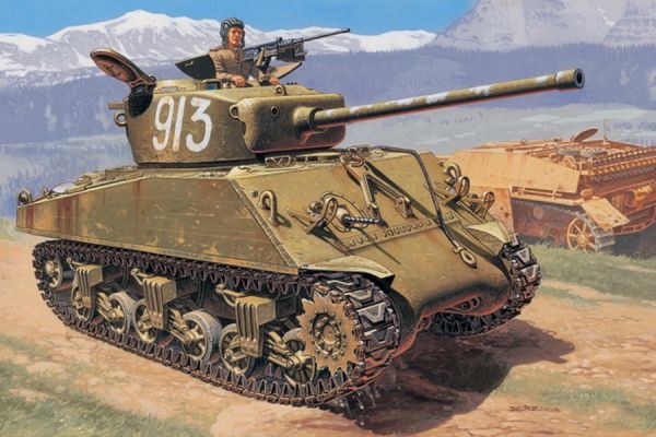 6483 техника и вооружение m4a2 76mm wet шерман 1 35